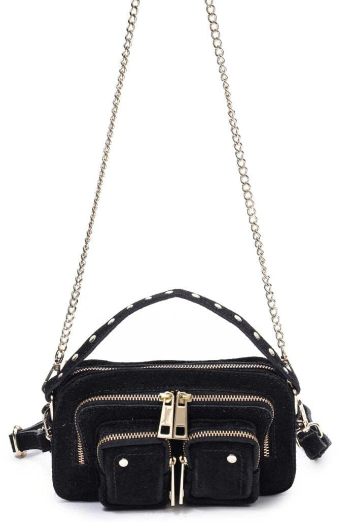 Núnoo Helena Suede W. Gold black