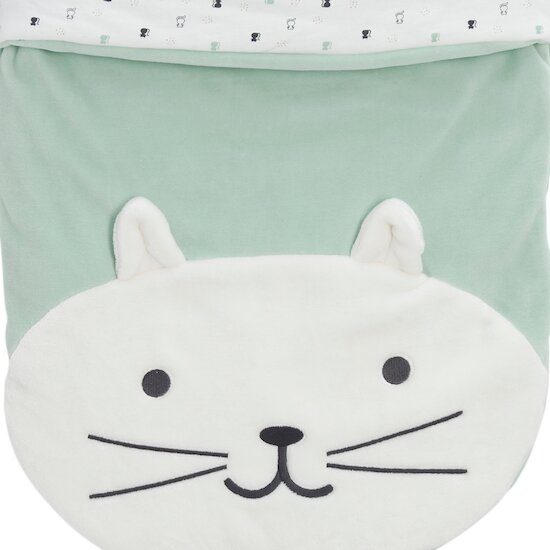 Nid d'ange Chat   Vert Sauge Pale        Taille unique   de               P'tit bisou