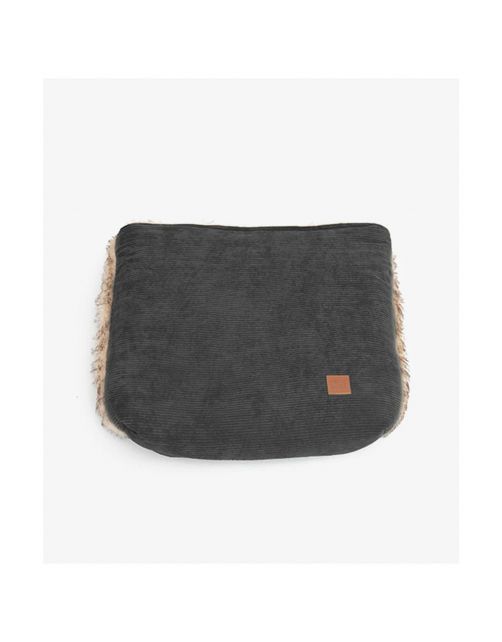 Pet & Co. Snuggle Cord Fur Charcoal - Hondenmand