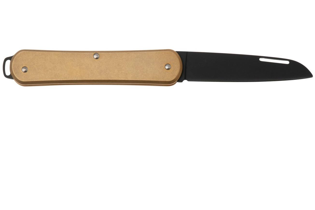 Fox Vulpis FX-VP130-OTB Black Idroglader M390, Brass, zakmes
