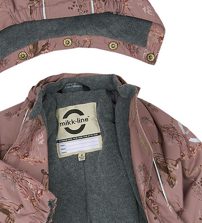 Mikk-Line Schneeanzug - Hoch Floral - Twilight Mauve