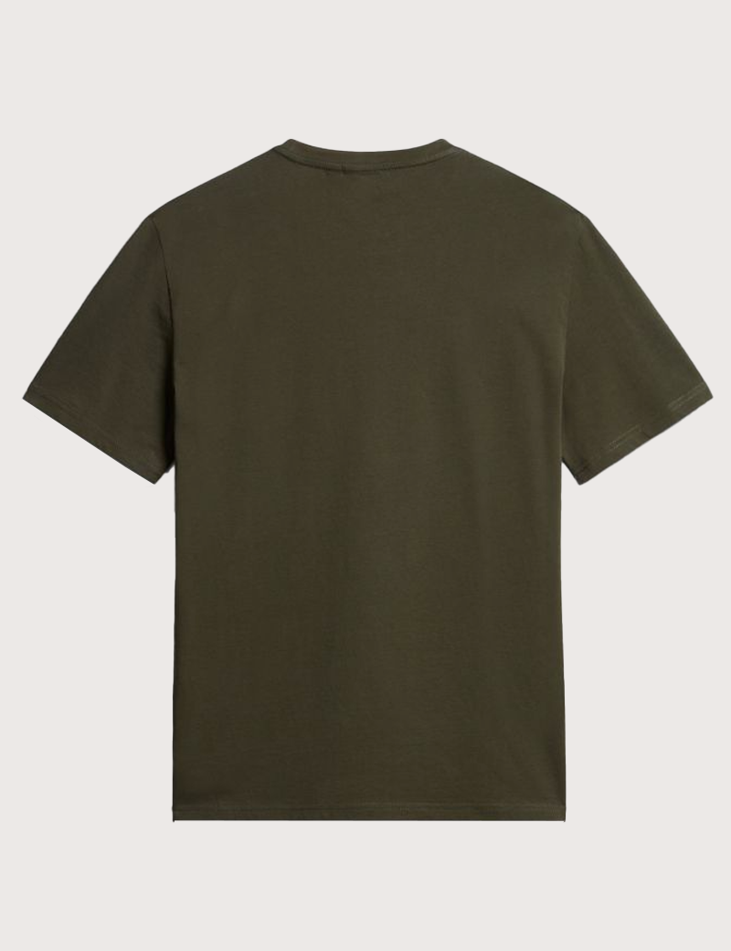 NAPAPIJRI T-SHIRT HOMME LOGO CŒUR SALIS KAKI
