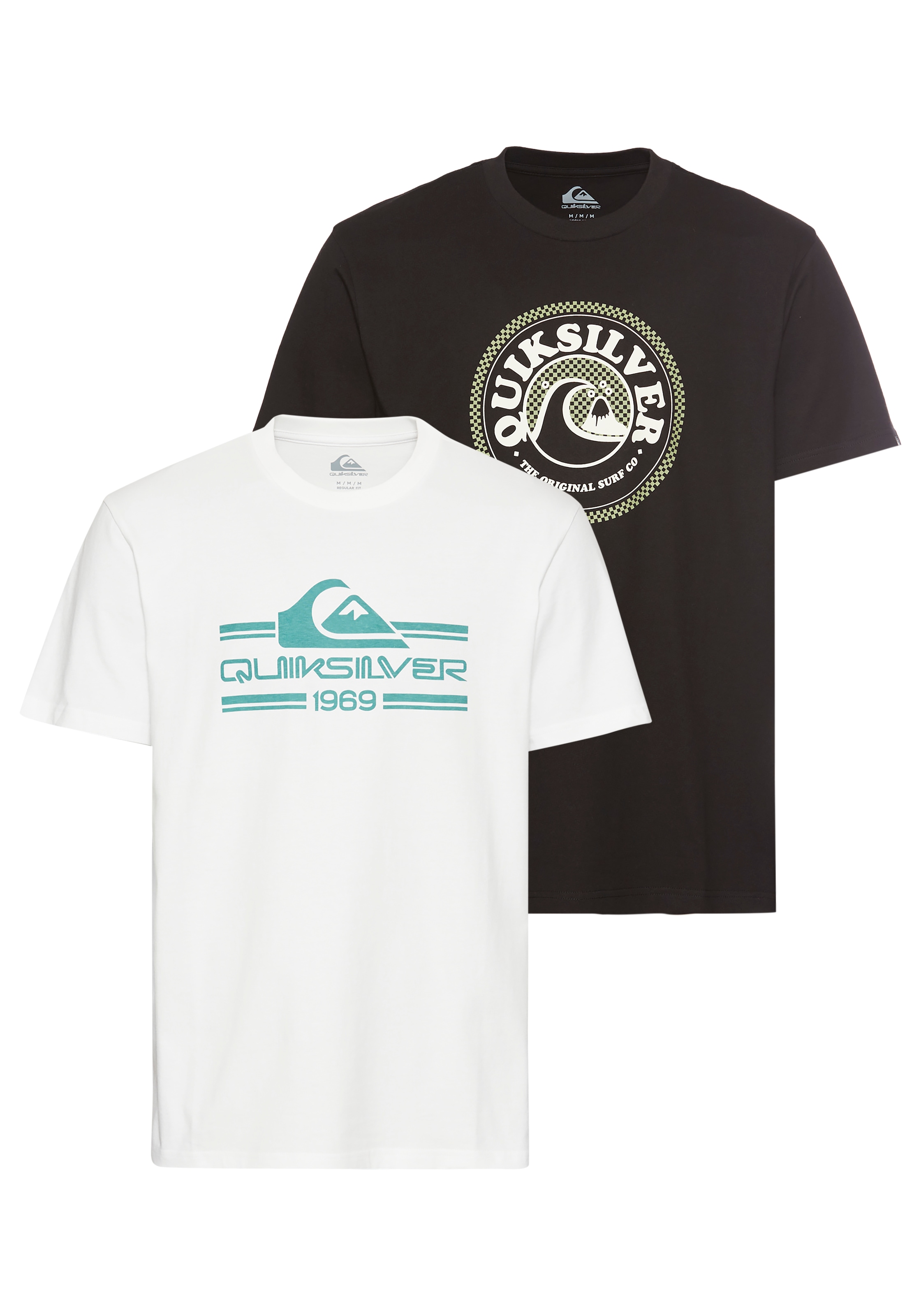 Quiksilver T-Shirt »DISCO SURF SHORT SLEEVE TEE PACK YM«, 2 Stk.