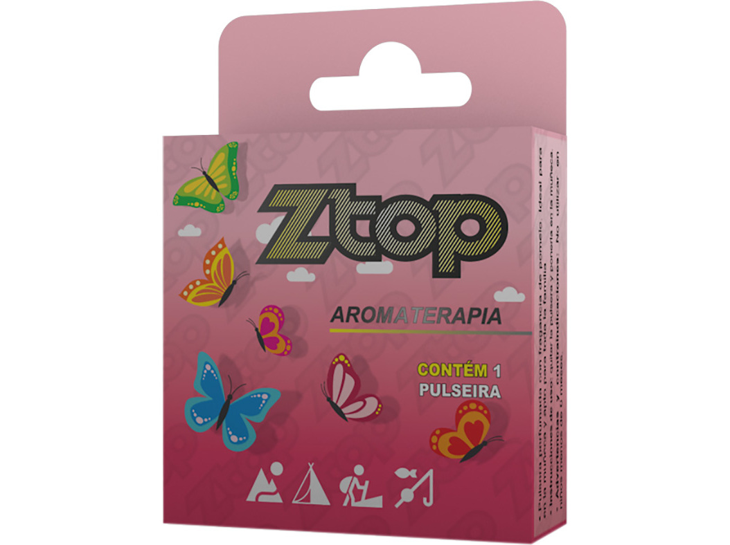 PULSEIRA ZTOP AROMAT P/PREVENÇÃO ROSA KIDS