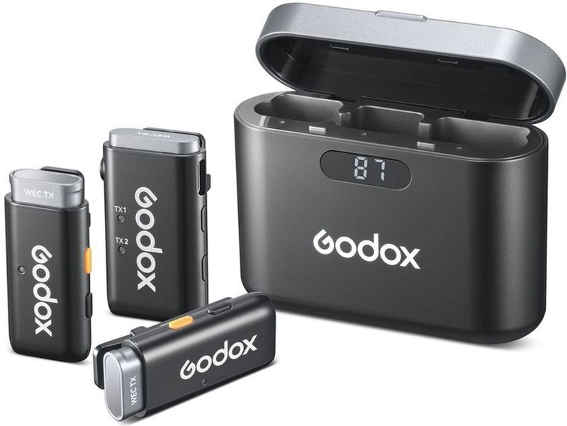 Godox - WEC - Draadloos Microfoonsysteem - 2 x Zender, 1 x Ontvanger