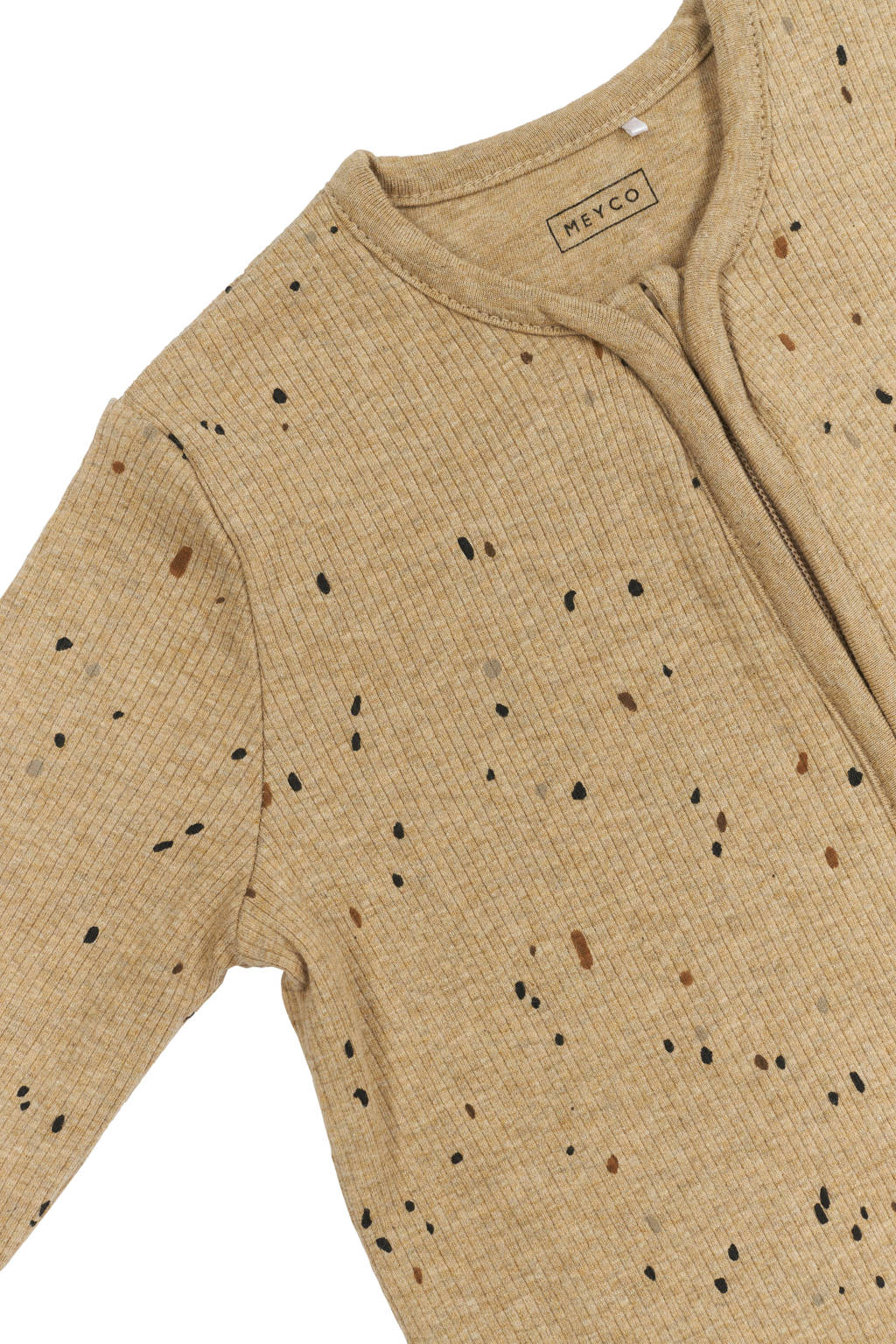 baby slaapzak Rib Mini Spot toffee melange