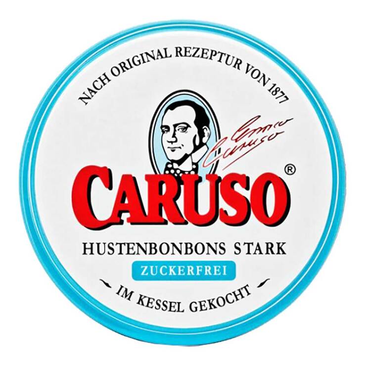 Caruso Hustenbonbons stark zuckerfrei, 50 g