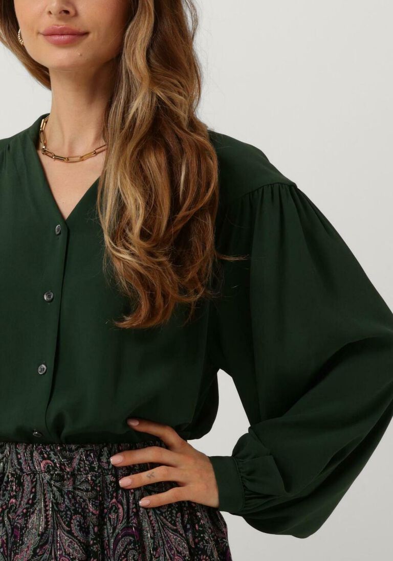 SEMICOUTURE donkergroene semicouture blouse s2wu01