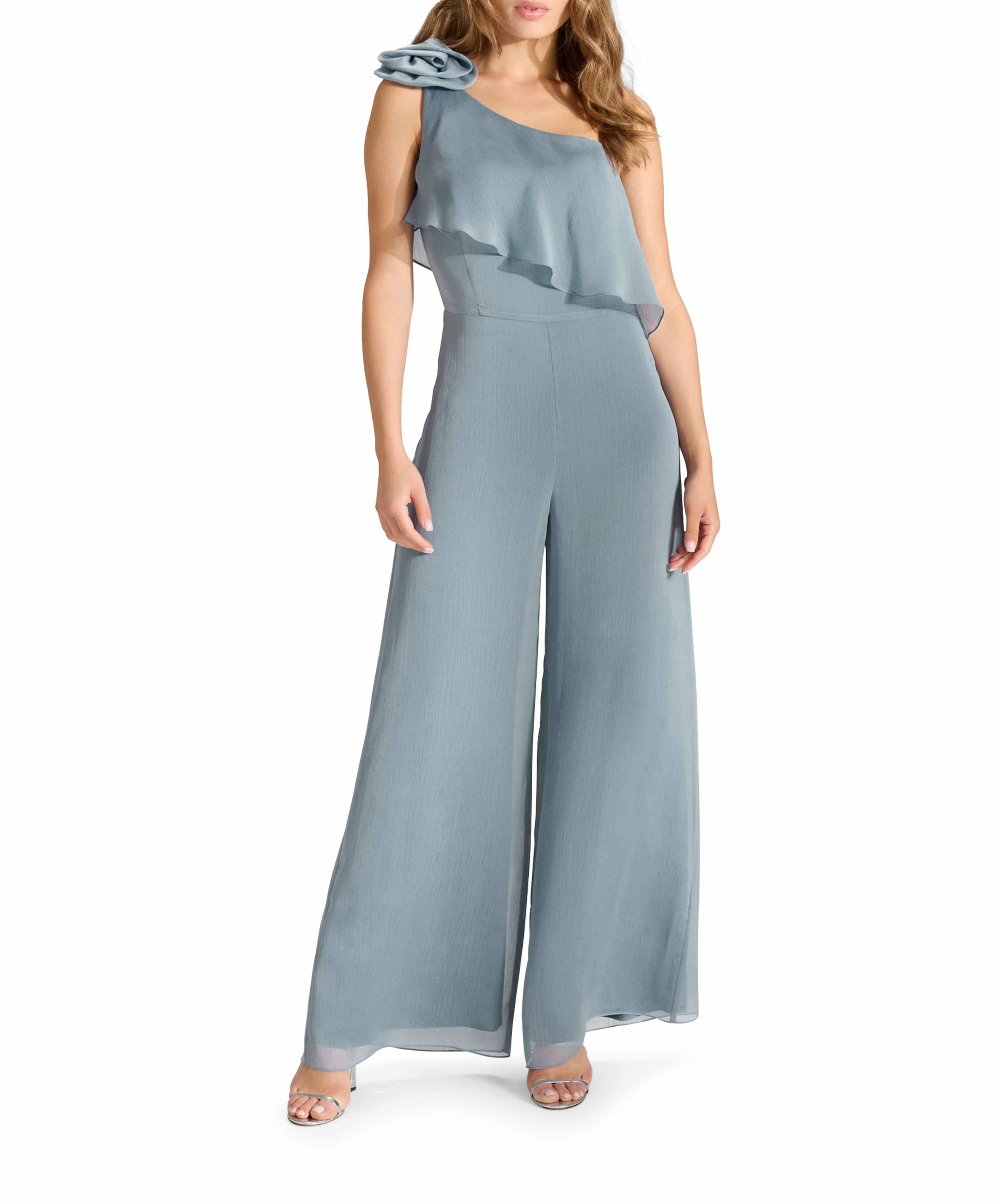 Swing One-Shoulder Jumpsuit blauw