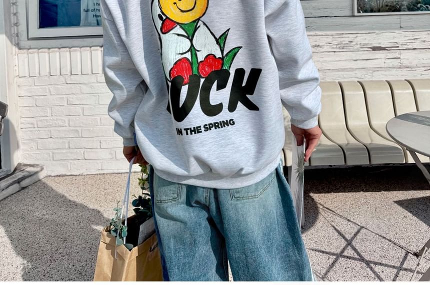 SeoulPop - Losse sweatshirt met eendenprint