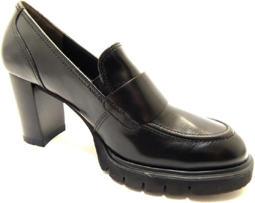 Paul Green Pumps slip-on shoe block heel lage schoen with side stretch insert