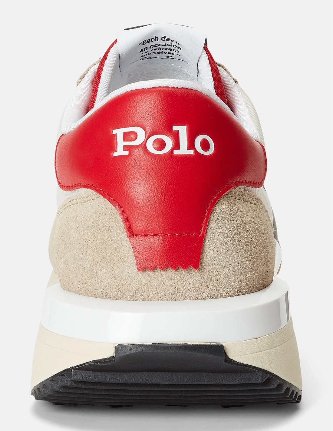 ralph lauren Baskets Homme Train 89 Rouge/Blanc