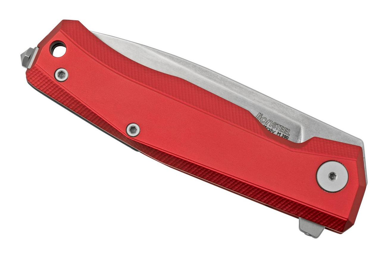 LionSteel Myto MT01A RS Red Aluminium, Satin zakmes, Molletta design