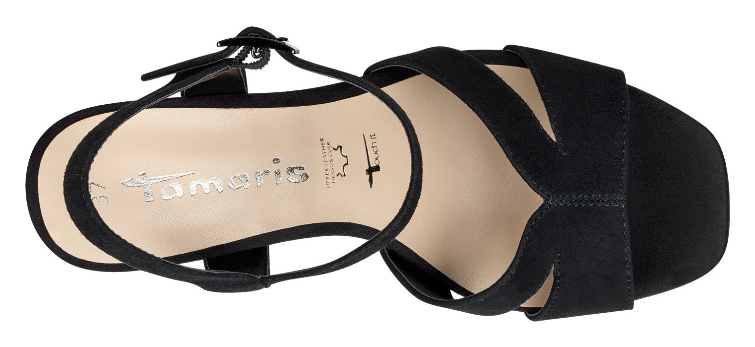 Tamaris High-Heel-Sandalette  Blockabsatz, Sommerschuh, Abendschuh, mit ANTIshokk-Absatz