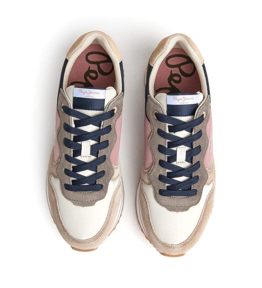 Tênis Pepe Jeans Brown Rusper Queen em couro