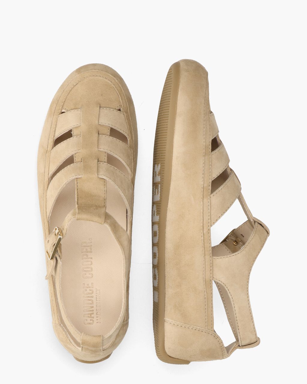 Candice Cooper Rock T-Bar Beige Damessandalen