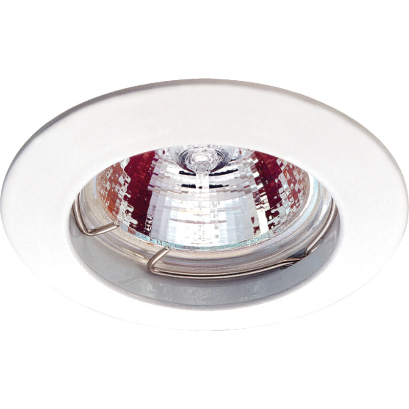 Inbouwspot rond vast IP20 GU10 Wit*