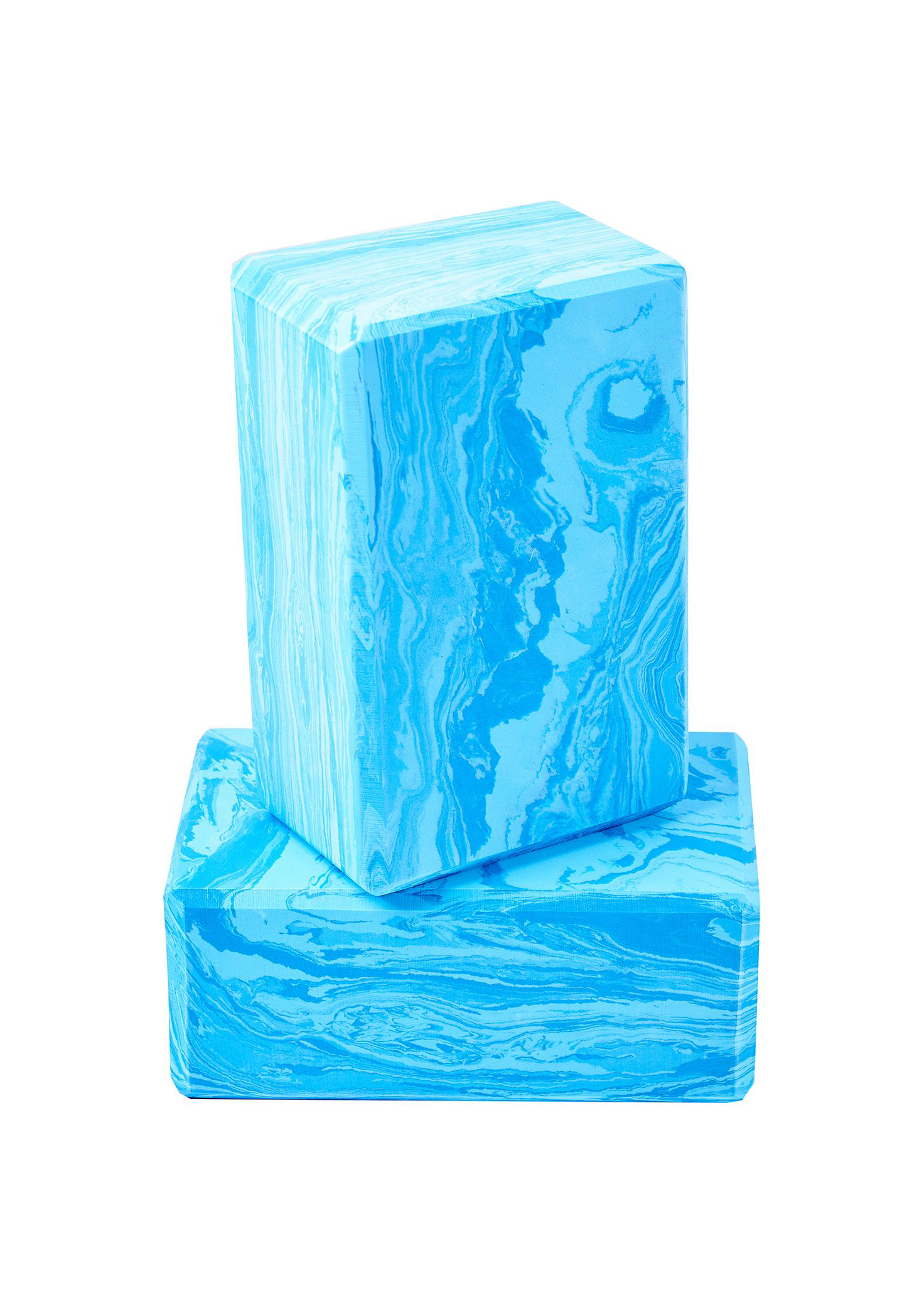 Yoga Block 2er Set camouflage blau