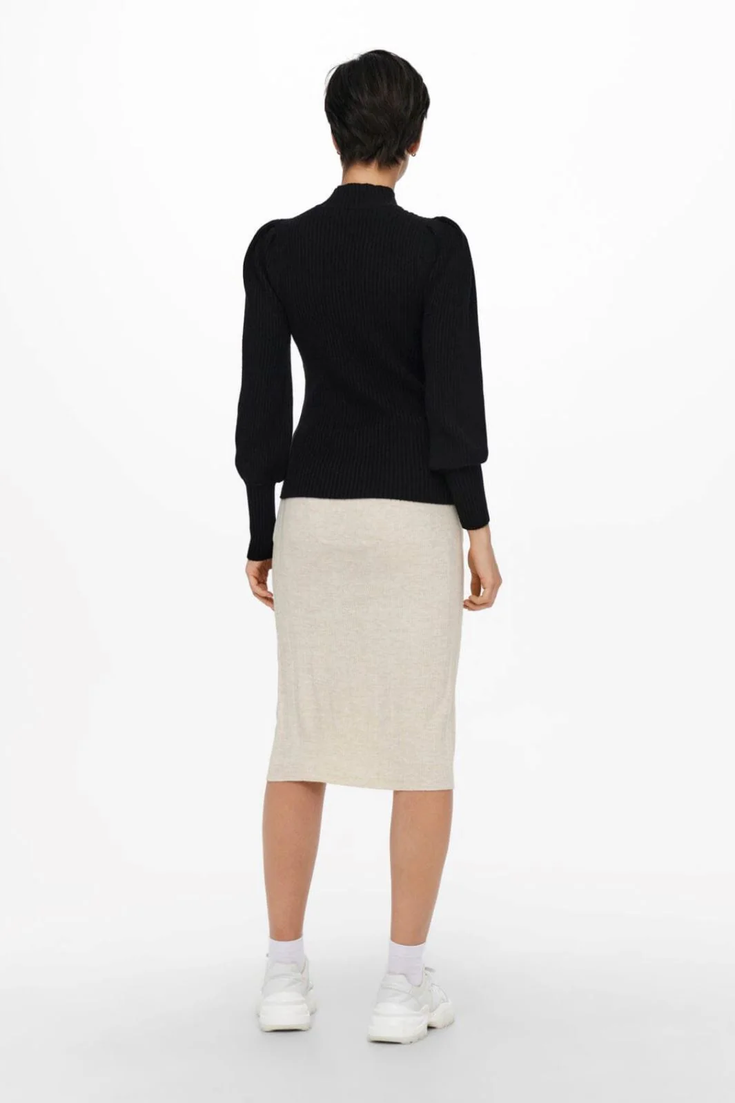 Only Onlkatia L/S Highneck Pullover Knt 3716990 black