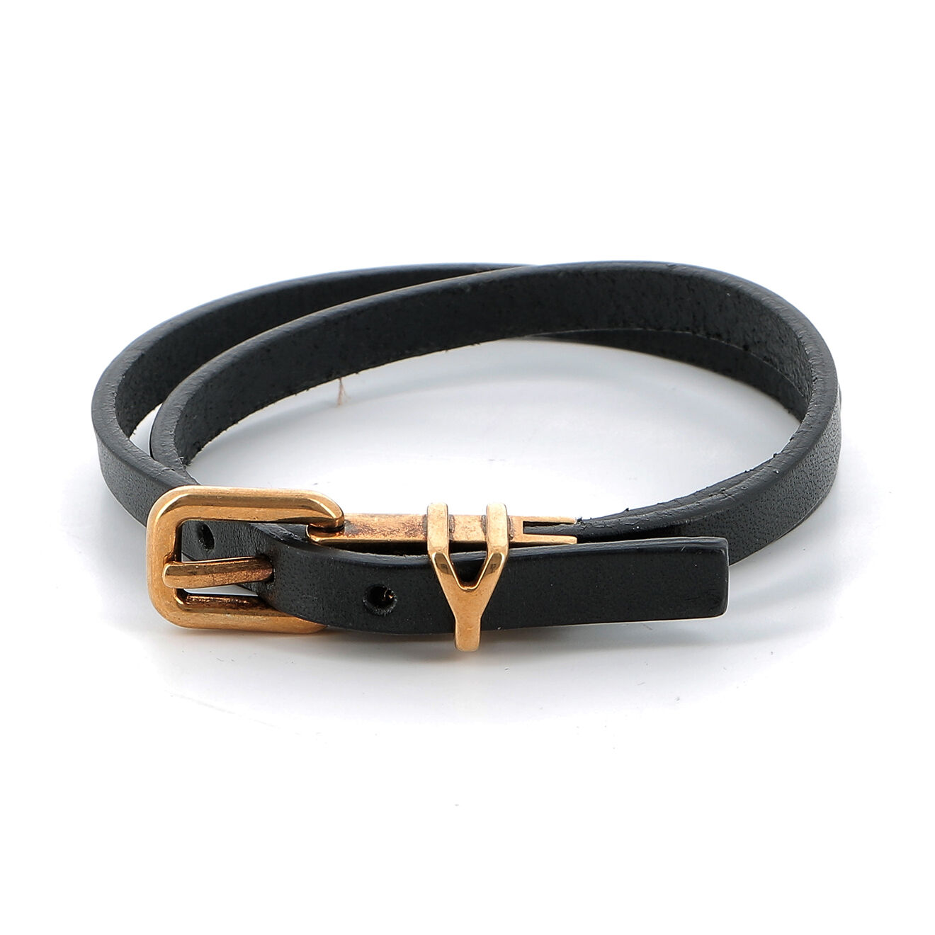 Saint Laurent Bracelet saint laurent en Cuir noir Parfait état
