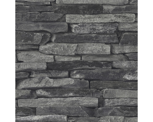 Vliesbehang 9142-24 Best of Wood'n Stone steen antracietgrijs