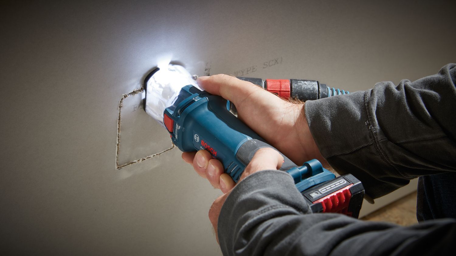 Bosch Professional GCU 18V-30 Accu Gipsfrees 18V Basic Body in L-Boxx - 06019K8002