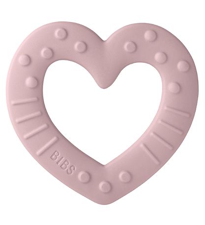 BIBS Bådering - Heart - Pink Plum