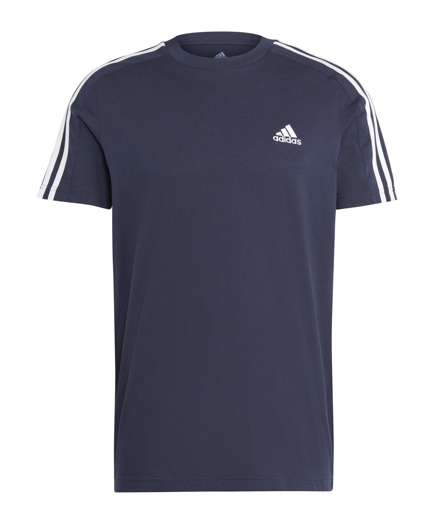 adidas 3S Single Jersey T-Shirt Blau Weiss
