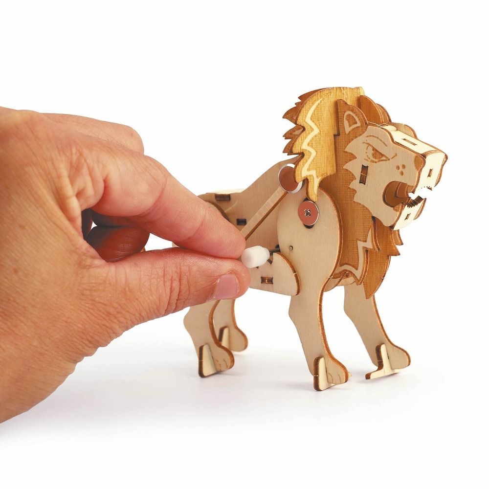 Maquette 3d mécanique lion 14 cm