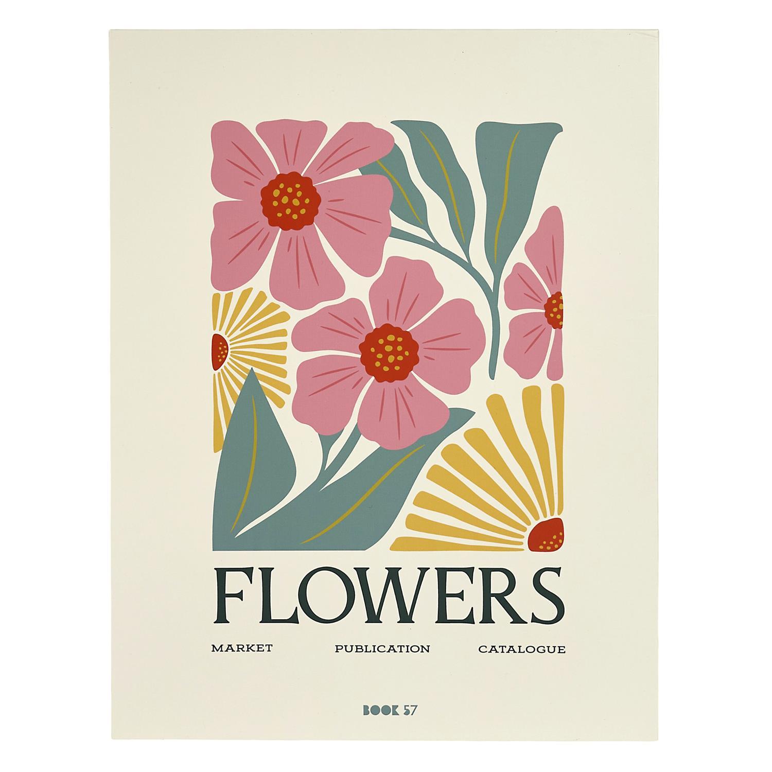 LIVRE RANGEMENT DECO BEAUTY ET FLOWERS 33X25CM
