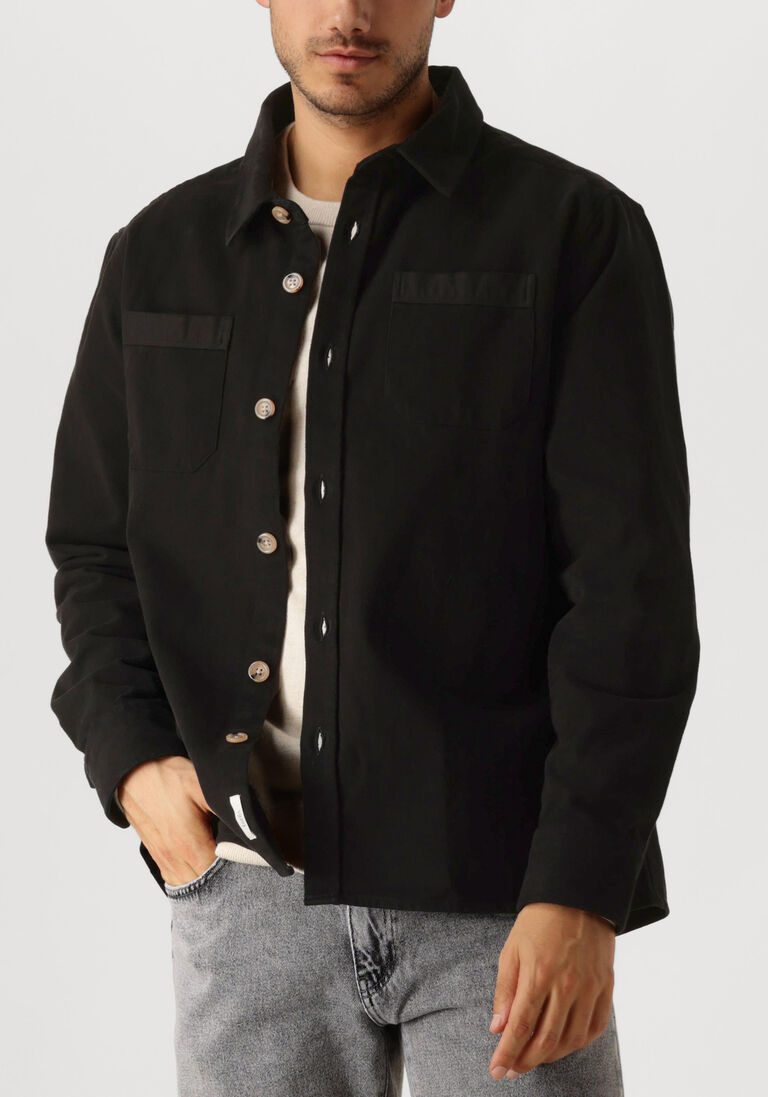 zwarte forét overshirt fellow twill shirt