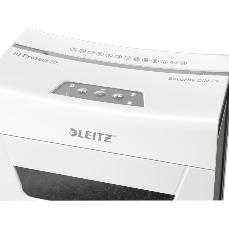 Destructeur Leitz IQ Protect 8X - coupe croisée