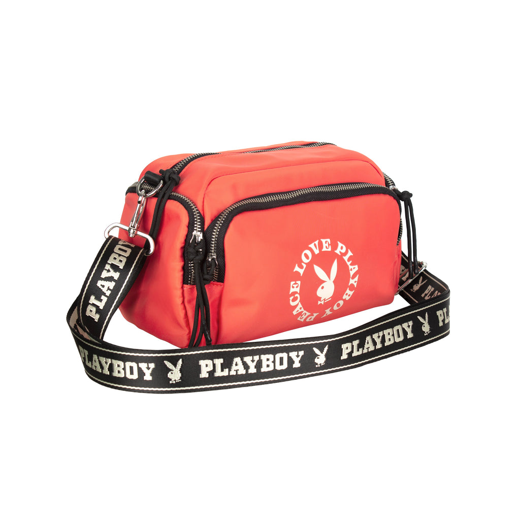 Bolsa Tiracolo Peace&Love Red Playboy