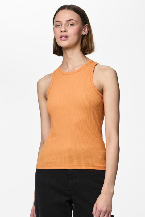 Pieces oranje dames top