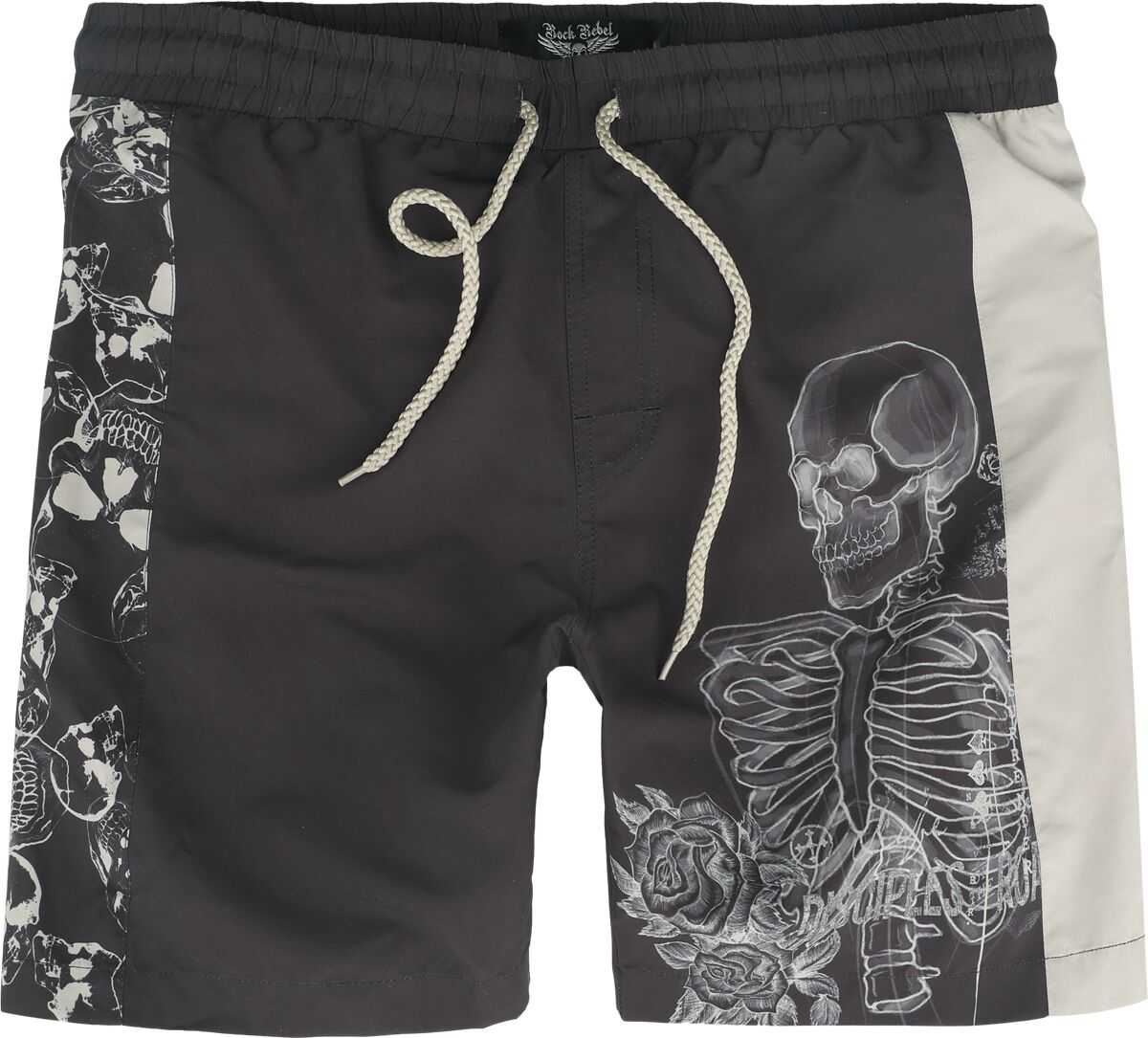 Short de Bain Imprimé Squelette | Rock Rebel by EMP Short de bain