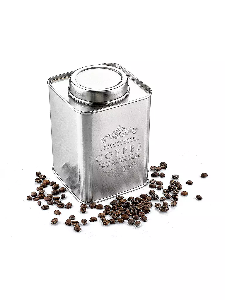 ZASSENHAUS Vorratsdose COFFEE 500g Edelstahl silber