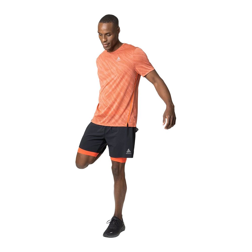 Odlo ZEROWEIGHT ENGINEERED CHILL-TEC - Maillot Homme firelight melange
