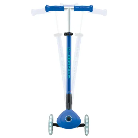 Authentic Sports Globber Primo Foldable Plus Lights dunkelblau-türkis, mit Leuchtrollen