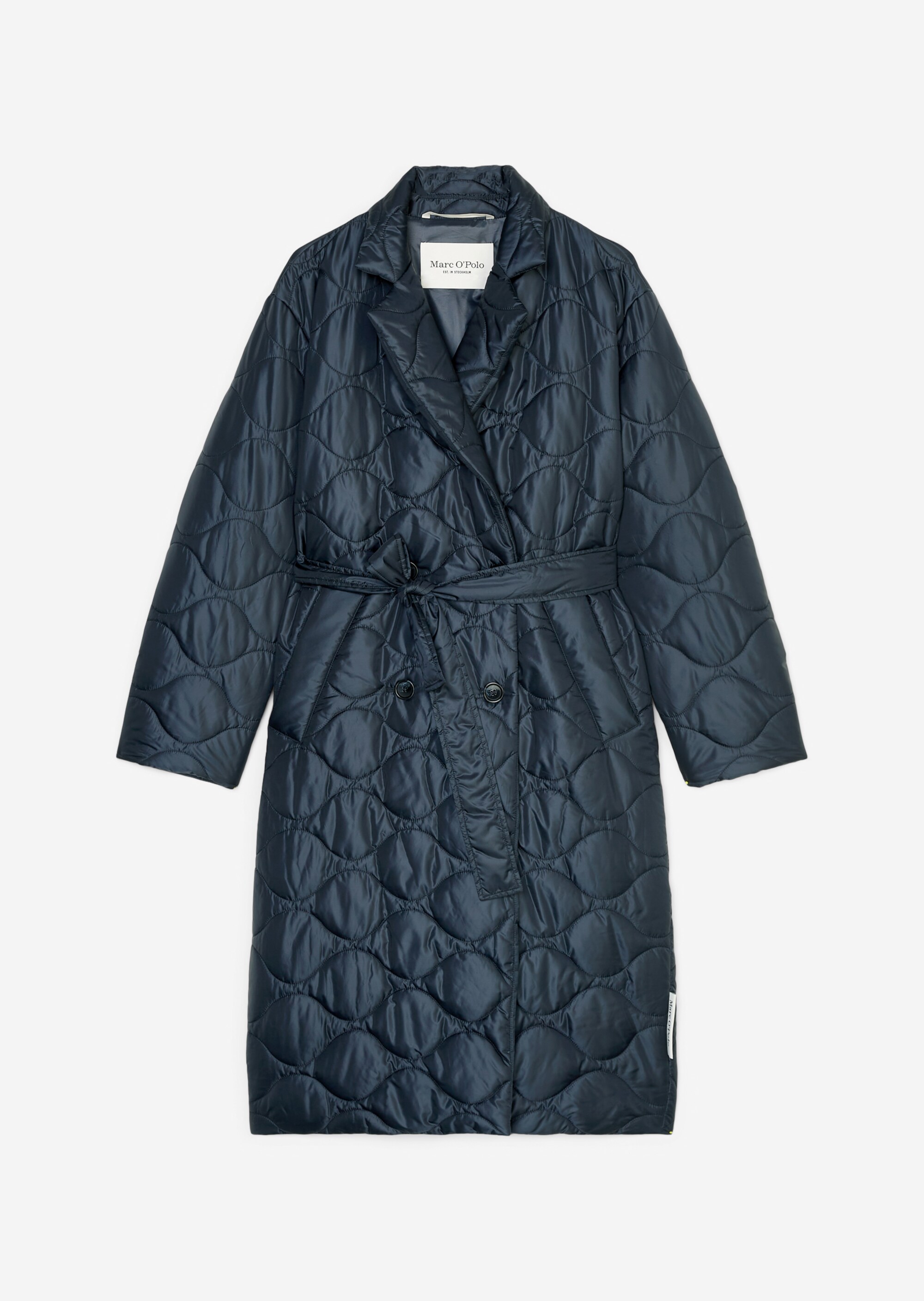 Steppmantel im Bathrobe-Coat-Stil relaxedaus recyceltem Polyester