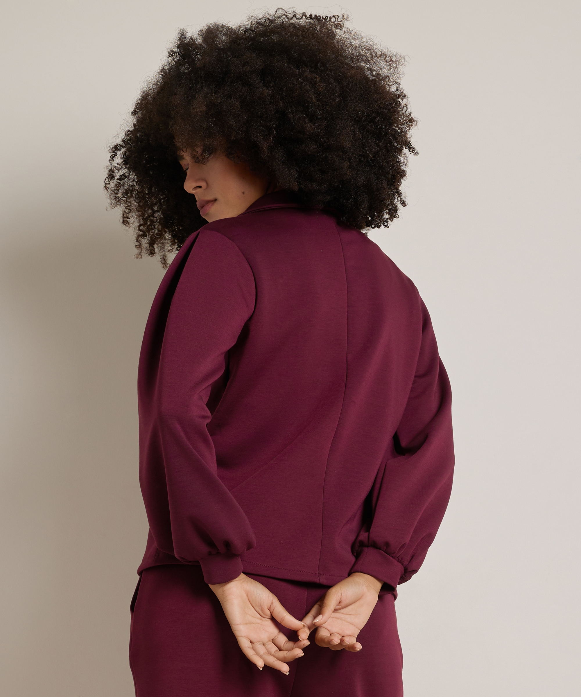 korte blazer soft jersey