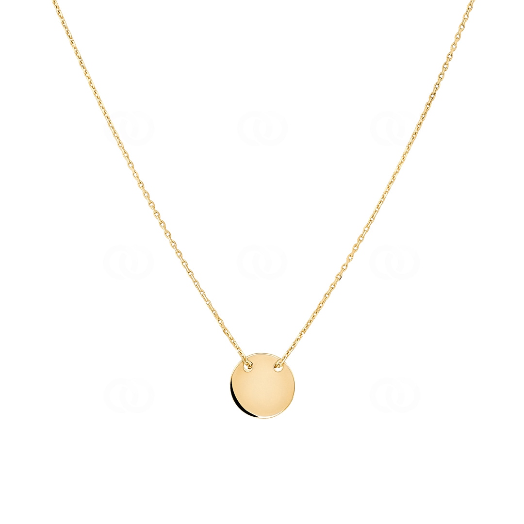 Collier mit Anhänger 750/18 K Gelbgold 42cm