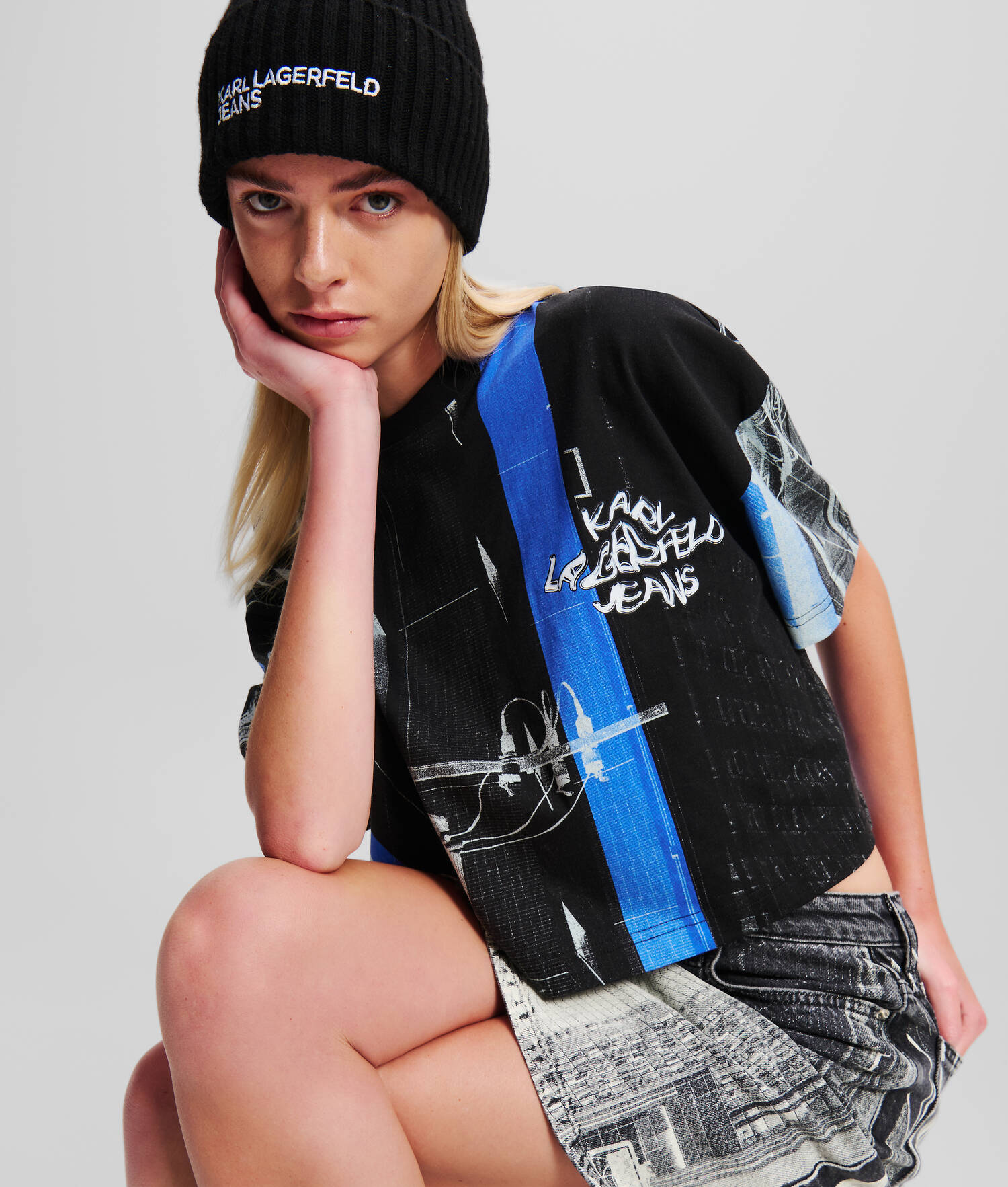 T-SHIRT CROPPED IMPRIMÉ TOKYO KLJ