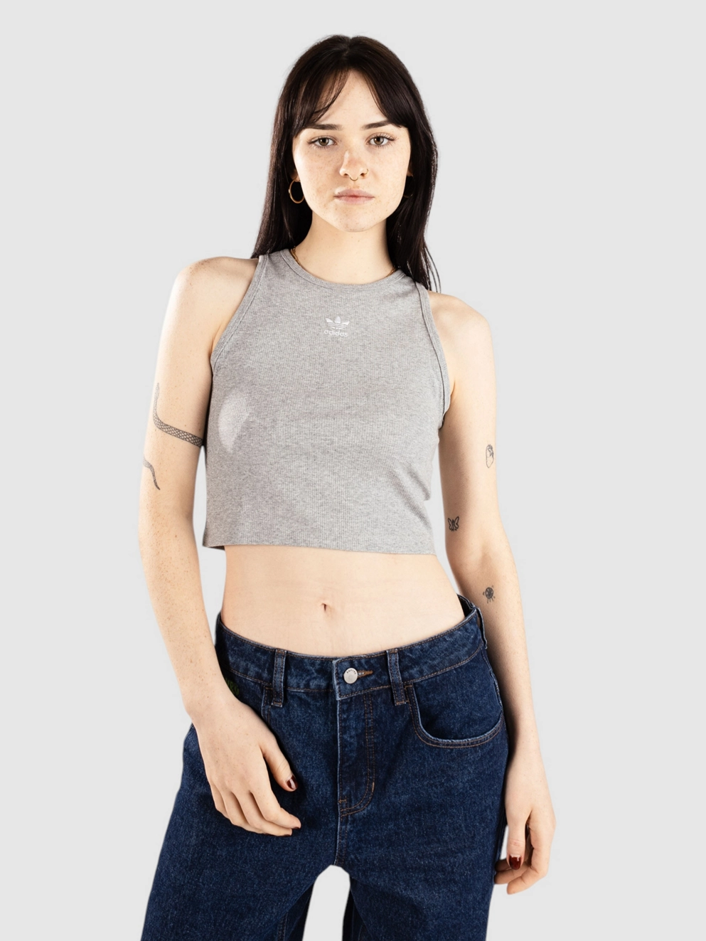 adidas Originals Ess Rib Tank Top mgreyh