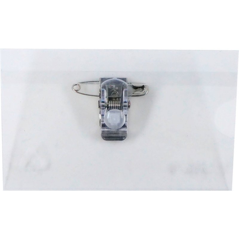 Badge Avery à pince et épingle 54 x 90 mm - Boîte de 50