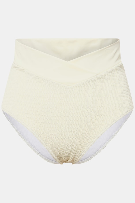 Bikini-Slip, Struktur, HighWaist, Bund mit Wickeloptik