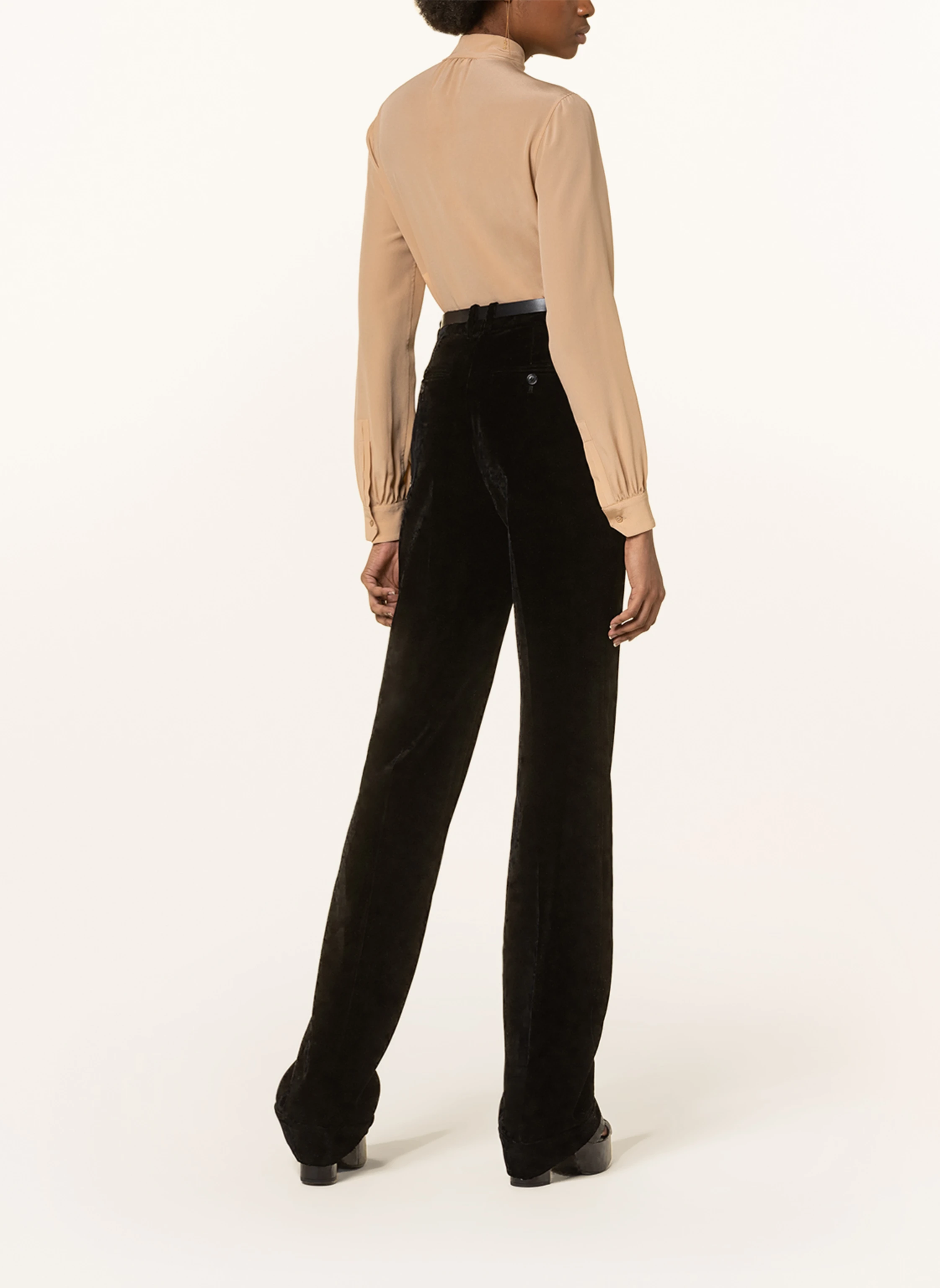 SAINT LAURENT Seidenbluse mit Schluppe
