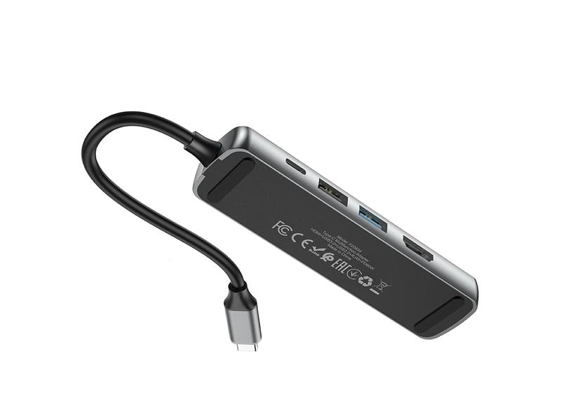 onit USB-C-Multiadapter Kompakte USB-C-Dockingstation mit fünf Anschlussmöglichkeiten