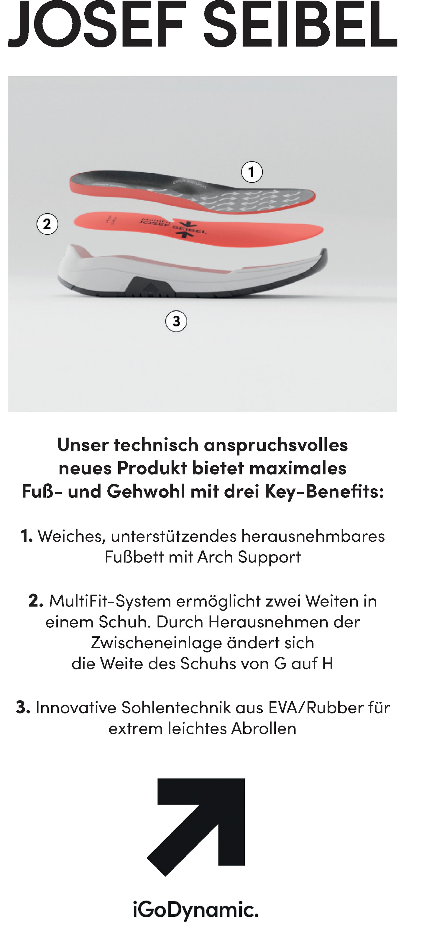 Josef Seibel Schnürschuh »Mitchell 02«  , Komfortschuh, Freizeitschuh, Sneaker mit Wechselfussbett