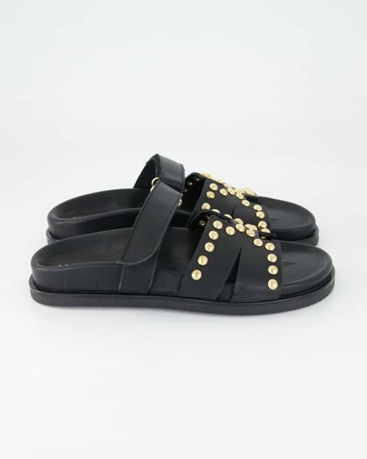 Andrea Puccini 649 Pantoletten in Schwarz