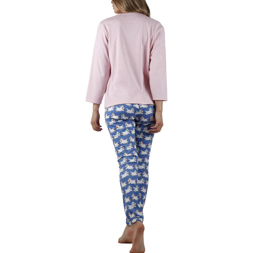Admas - Pantalones de pijama y top Unicornio Mr Wonderful Rosa